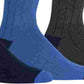 Pacote com 3 meias-calças Ralph Lauren Busies masculinas, azul, tamanho 10-13