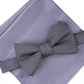 Gravata borboleta abstrata pré-amarrada Alfani masculina Debrin cinza escuro tamanho único