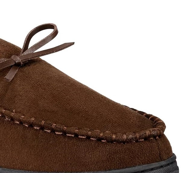 Pantufa mocassim masculina Gold Toe Carter Memory Foam Slip-On marrom tamanho médio