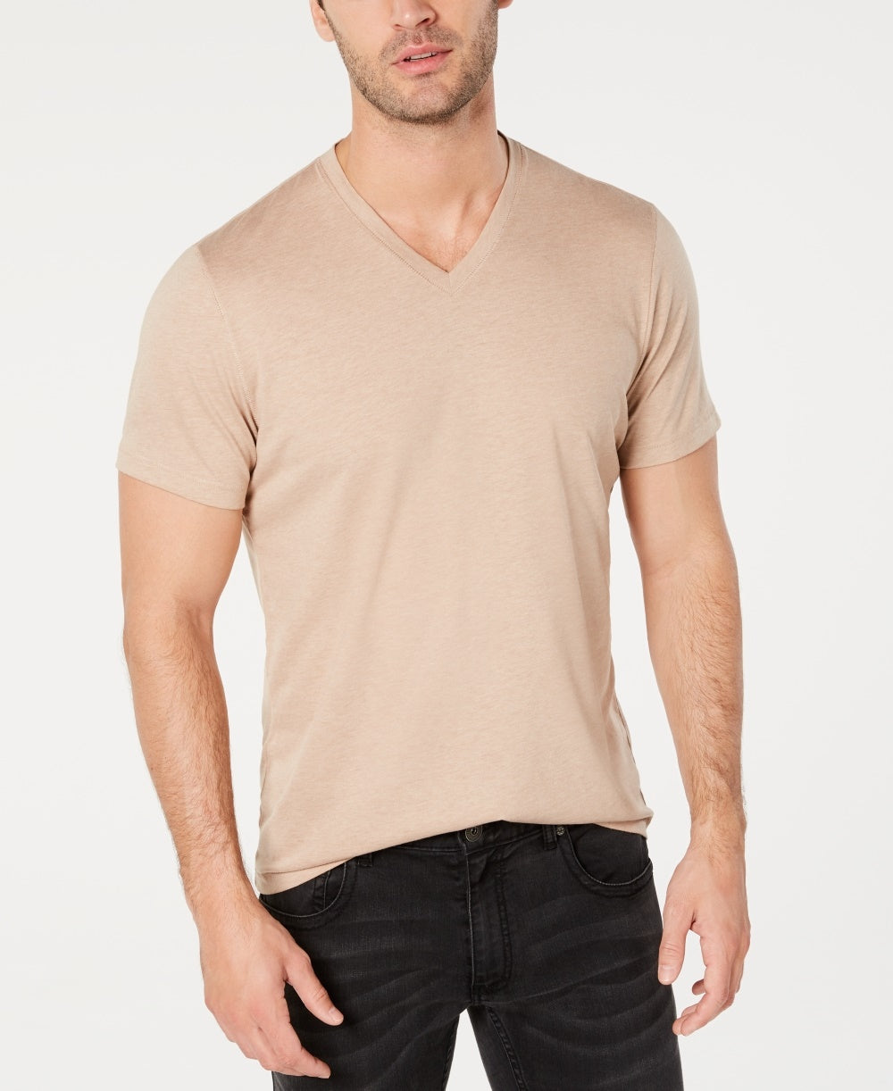 Camiseta masculina mesclada INC International Concepts bege tamanho XXX-G