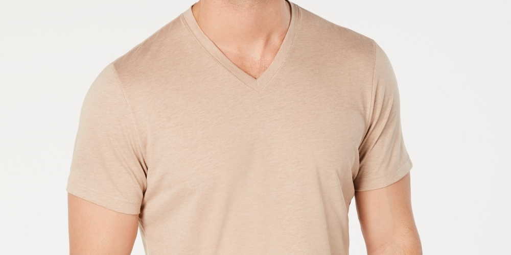 Camiseta masculina mesclada INC International Concepts bege tamanho XXX-G