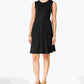 Vestido curto sem mangas estilo &amp; co feminino, preto, tamanho PP