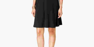 Vestido curto sem mangas estilo &amp; co feminino, preto, tamanho PP