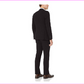 Terno masculino Nick Graham Slim Fit Stretch Solid Preto Tamanho 36