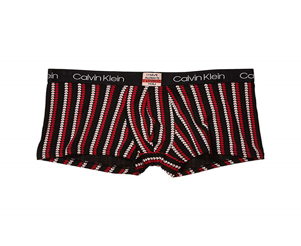 Calvin Klein Masculino Dia dos Namorados Algodão Boxer Preto Tamanho Grande