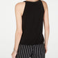 INC International Concepts Top Halter Feminino Preto Escuro Tamanho Médio