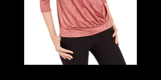 Blusa Alfani Feminina com Decote em V e Sobrepeliz Rosa Tamanho XS