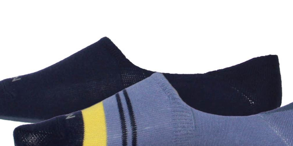 Pacote com 2 meias de algodão penteadas Cole Haan para homens, azul, tamanho único