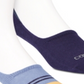 Pacote com 2 meias de algodão penteadas Cole Haan para homens, azul, tamanho único