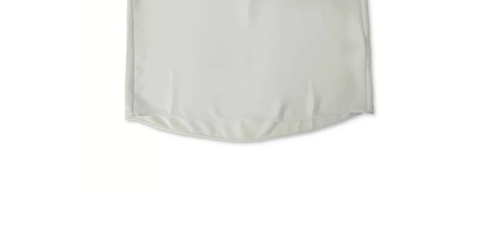 Blusa feminina Alfani plissada com decote em V, branca, tamanho grande