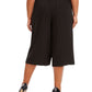 Calças culotte femininas plus size com bolinhas Anne Klein, pretas, tamanho 2X