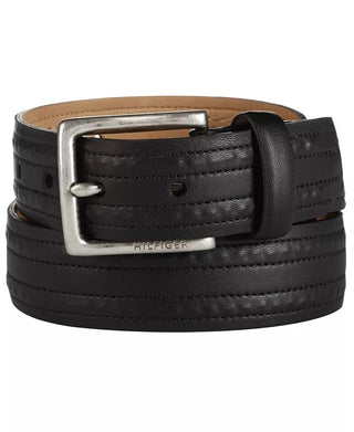 Cinto Texturizado Masculino Tommy Hilfiger Preto Tamanho Médio
