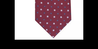 Gravata Club Room Masculina Classic Neat Vermelha Tamanho Regular
