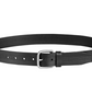 Tommy Hilfiger Cinto casual masculino de couro com relevo, preto, tamanho grande