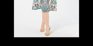 Vestido envelope feminino NY Collection Plus com estampa de jersey, azul, tamanho 3X