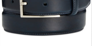 Cinto de couro Ryan Seacrest Distinction Perfect Glovetanned Masculino Azul Tamanho 34