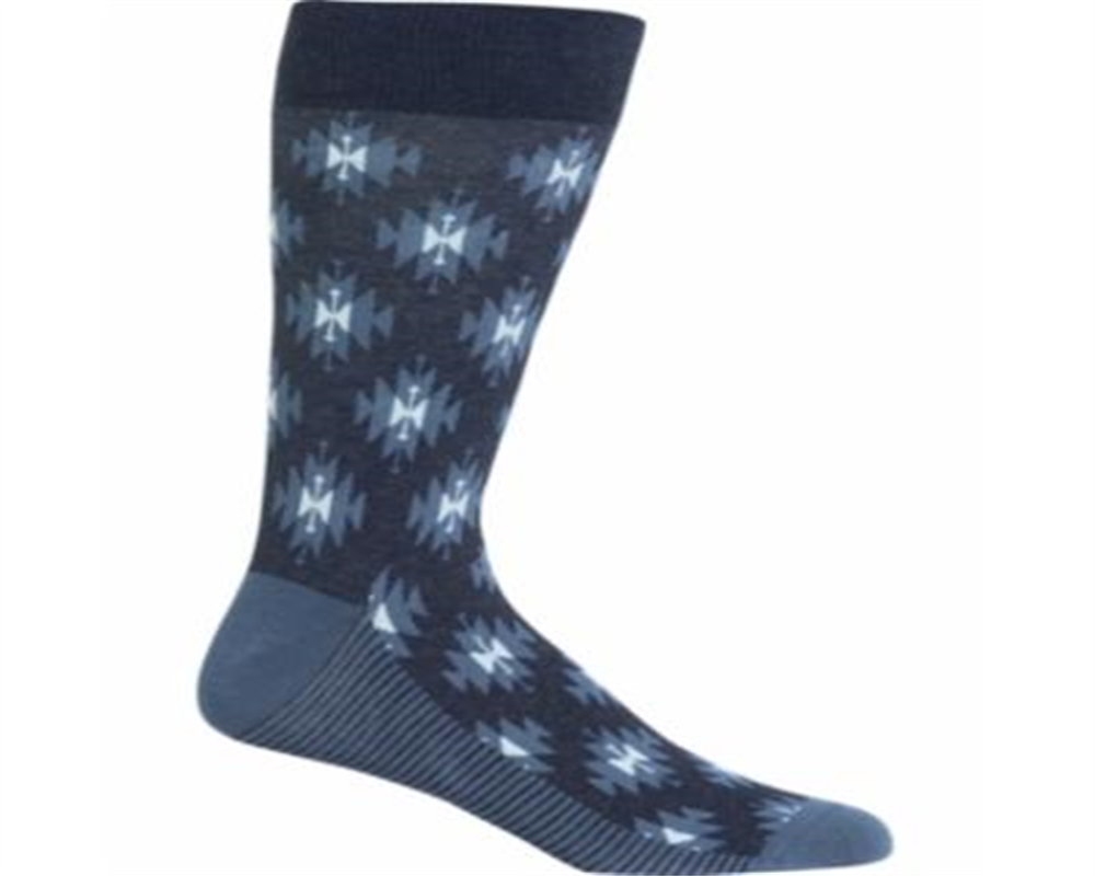 Meias Ikat Casual Crew Masculinas Hot Sox Azuis Tamanho 10-13