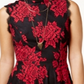 Vestido City Studios Junior's Lace Fit &amp; Flare Preto Tamanho 7