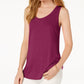 Blusa feminina Maison Jules com decote redondo, vermelha, tamanho X-S