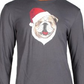 Club Room Masculino Santa Bulldog Festa de Natal Top Cinza Tamanho Médio