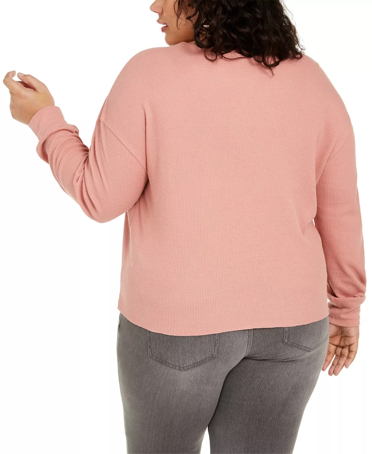 Love Tribe Top Feminino Trendy Plus Blessed com Estampa Gráfica Rosa Tamanho 3X