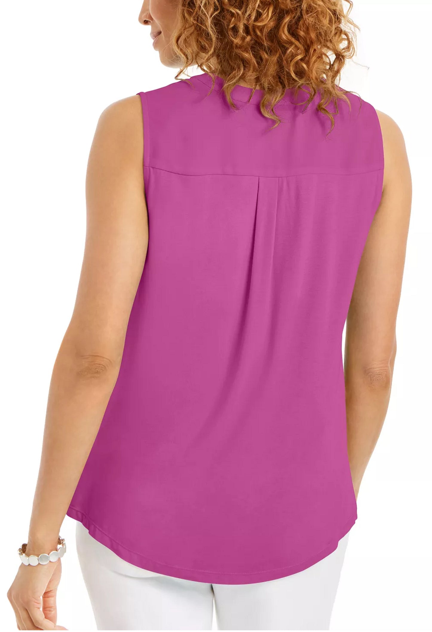 Blusa utilitária feminina com zíper frontal, rosa, tamanho grande, da coleção JM