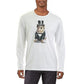 Camiseta masculina Clubroom Graphic Classic Fit, branca, tamanho médio