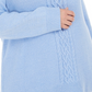 Karen Scott Suéter Feminino Plus Size em Tricô com Painel Azul Tamanho 0X