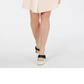 Vestido-camisa feminino Alfani Petite em camadas, preto, tamanho 2 Petite