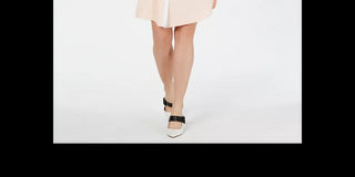 Vestido-camisa feminino Alfani Petite em camadas, preto, tamanho 2 Petite