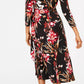 Vestido envelope estampado feminino conectado roxo tamanho 12