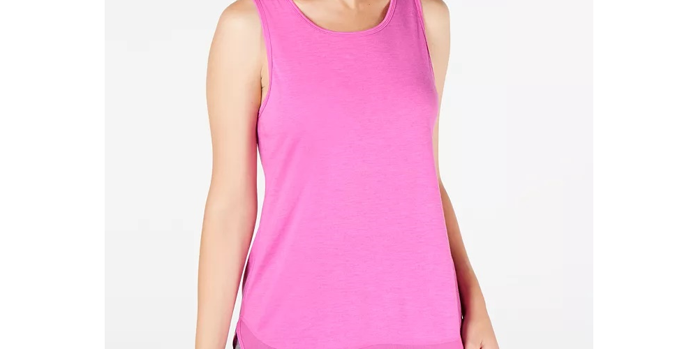 Camiseta regata feminina Ideology Fitness Running Rosa Tamanho Grande