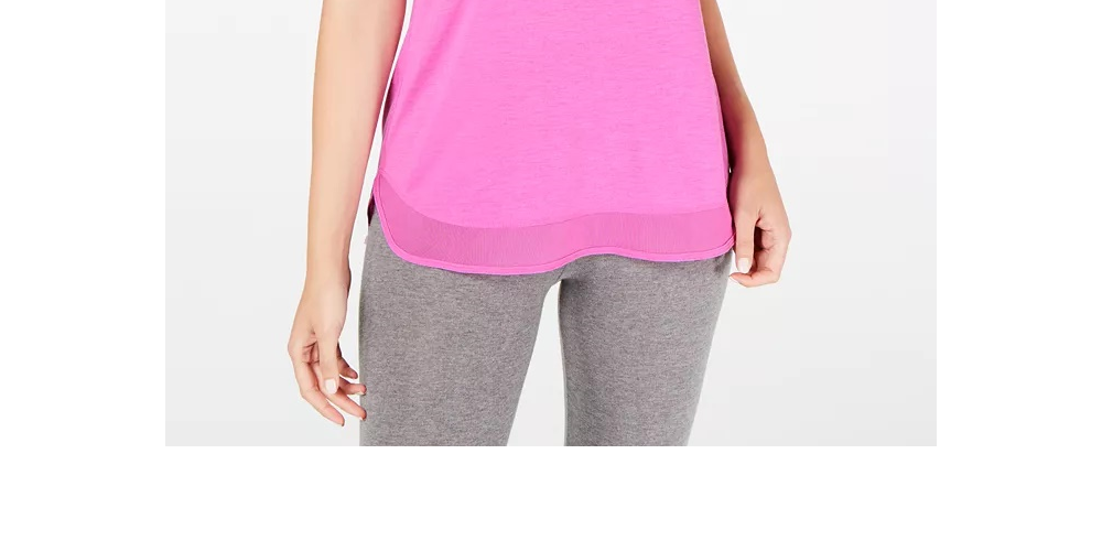 Camiseta regata feminina Ideology Fitness Running Rosa Tamanho Grande