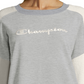 Moletom Champion Heritage Cotton Mix Texture Feminino Cinza Tamanho X-Grande