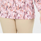 Blusa feminina plus size com estampa aquarela Karen Scott, rosa, tamanho 0X