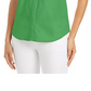 Camisa feminina sem mangas Charter Club Cotton Piquet, verde, tamanho 8