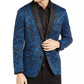 Blazer estampado masculino INC International Concepts azul tamanho XXX-G