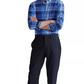 Camisa Ralph Lauren Masculina Slim Fit de Popeline Elástica com Botões Azul Tamanho X-S