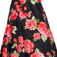 Vestido feminino sem alças com estampa floral B Darlin vermelho tamanho 9-10