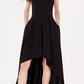 Vestido sem alças alto-baixo Speechless Juniors, preto, tamanho 9