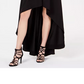 Vestido sem alças alto-baixo Speechless Juniors, preto, tamanho 9