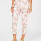 Calça Capri Delicate Bouquet Feminina Charter Club Branca Tamanho 14