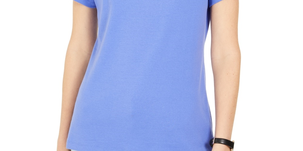 Karen Scott Top Feminino com Acabamento em Ilhós Roxo Tamanho Médio