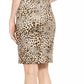 Vestido curto com estampa animal da Calvin Klein, bege, tamanho 2, feminino