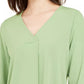 Blusa Alfani Feminina com Punhos e Amarração Verde Tamanho P