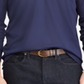 Camisa polo masculina Ralph Lauren Classic Fit de manga comprida em algodão macio, azul, tamanho XS