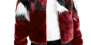 Jaqueta de pele sintética mista Say What Junior, tamanho pequeno, branca