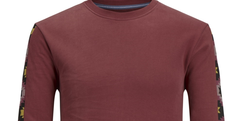 Jack &amp; Jones Moletom Masculino Originals Gola Redonda Roxo Tamanho Médio