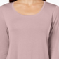 JM Collection Top feminino com decote redondo rosa tamanho X-S