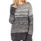 Suéter mesclado ombré estilo &amp; co cinza tamanho extragrande